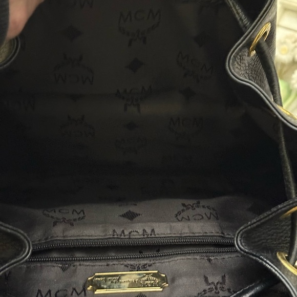 MCM Black and Gold Backpack - Picture 9 of 9